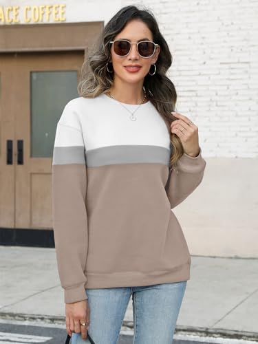 TICTICMIMI Women's Casual Crewneck Sweatshirts Long Sleeve Tops Loose Fit Fall Shirts3