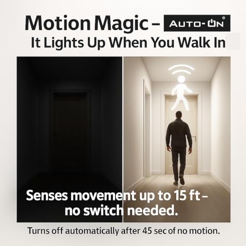 Image of Auto-ON Motion Sensor LED Bulb (20W) (Automatic ON /OFF) (Works both during Day /Night) (Only Motion Sensong) (One Year Warranty) - Warm White- Pack of 10