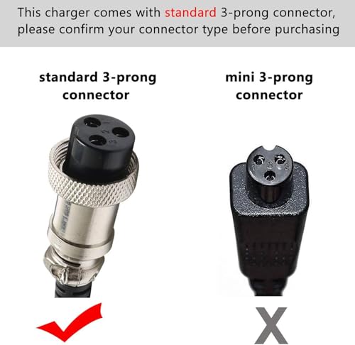 24V(29.4V max) Charger for Razor MX350 Charger Scooter, Crazy Cart, Dirt Quad ATV, Pocket Mod, Motorcycle, MX400 Dirt Rocket, E300, E200, E100, Moped, Go Kart Battery Cargador