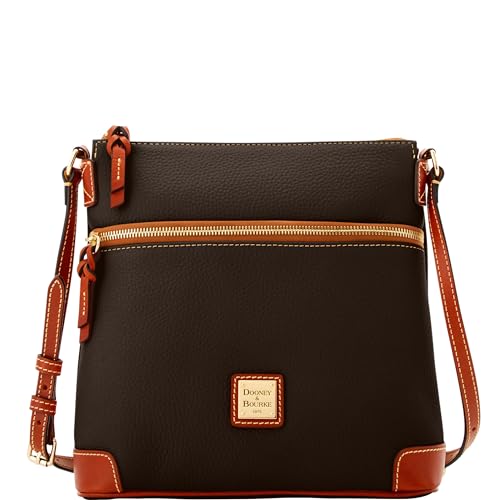 Dooney & Bourke Women's Crossbody in Pebble Grain Leather, Large Handbag with Adjustable Shoulder Strap