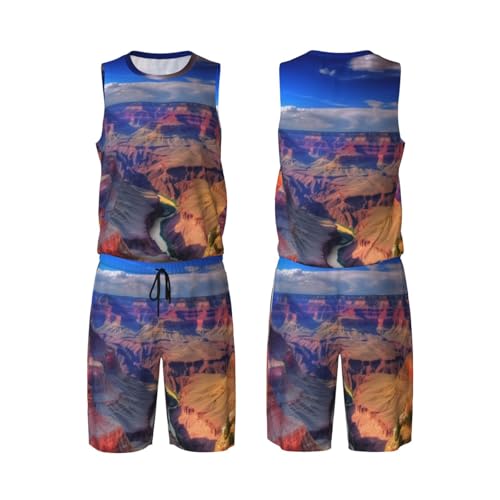 Maillot de basket-ball respirant Beauty Grand Canyon ensemble de sport anti-transpiration