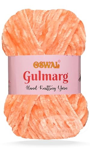 Image of M.G Chunky Velvet Yarn, Gulmarg II 300 GMS - Best Used with Knitting and Crochet Needles - Wool Yarn for Knitting - Art-Baba