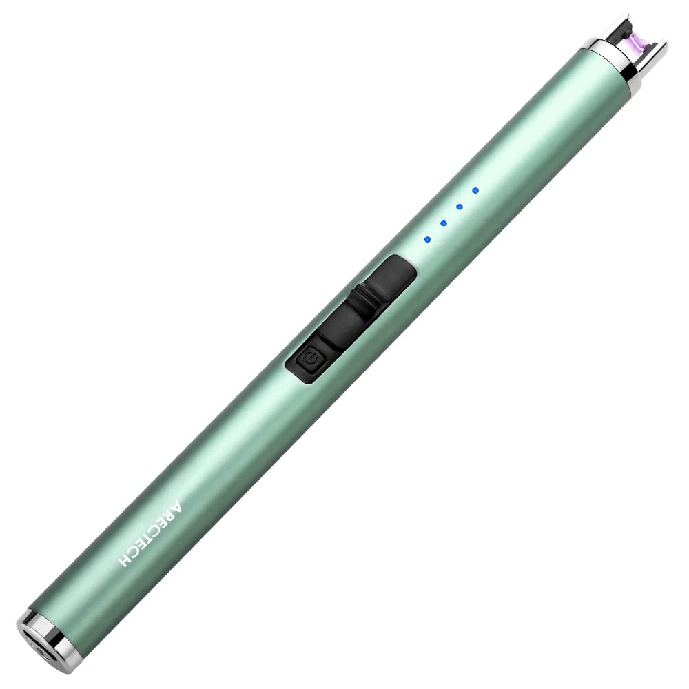 ARECTECH Rechargeable Electric Candle Lighter Arc Plasma Windproof Lighter for Candle Kitchen Birthday Gift for Mom Men Wife