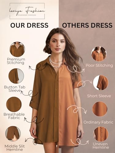 Image of Leriya Fashion Mini Dress for Women | One Piece Dresses for Womens |Mini Dresses Rayon for Women Stylish |Summer Casual Outfit Wear Events, Date & Evening Look |Tunic Shirts for Women