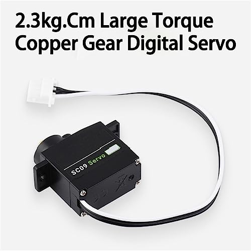 Servo SC09 rapide et compact à engrenages en cuivre haute densité