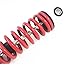 Hegeiis 400mm 15.75 inch 7mm Spring Universal Motorcycle Shock Absorber Rear Suspension ATV Quad Scooter Dirt Bike For XL185 XL125 RM125 JH125L JH150 125GY (Red)