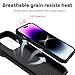 SunStory Compatible with iPhone 14 Pro Max Case with HD Screen Protector & Slide Camera Cover & Rotated Ring Kickstand, [Military-Grade] Phone Case for iPhone 14 Pro Max (Black)
