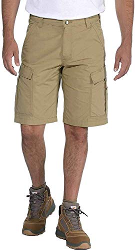 Carhartt Mens Force Relaxed Fit Ripstop Work Cargo Shorts, Dark Khaki, 32 Regular US - image 3