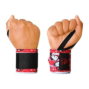 WFX Handgelenkbandagen Powerlifting Hello Ketty
