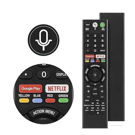 Image of Original SO-NY TV Remote Voice Replacement Remote Compatible for Original Sony-TVs and Bravia-TVs - Compatible with All Sony 4K UHD LED LCD HD Smart tv