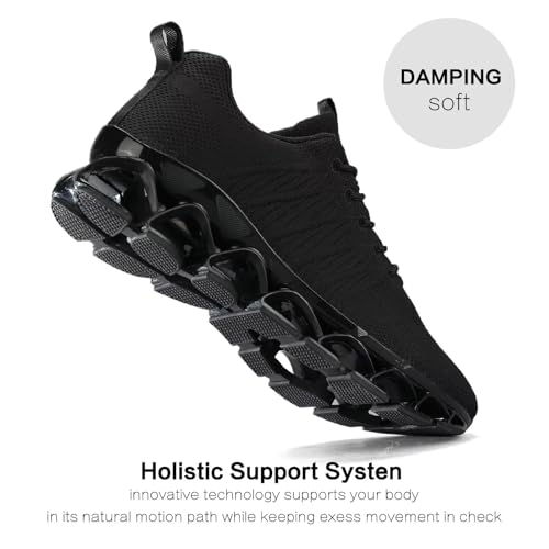 Image of Mens Slip on Running Walking Shoes Blade Tennis Casual Fashion Sneakers Comfort Non Slip Work Sport Athletic Trainer