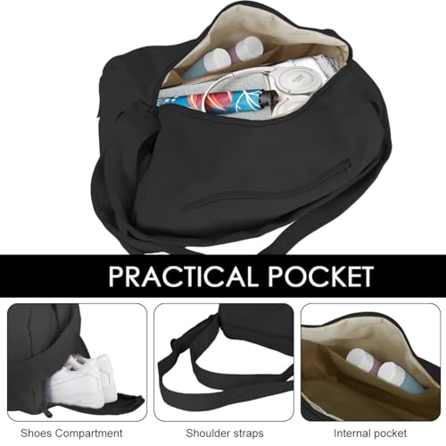 Image of PALAY Gym Bag with Shoe Compartment Waterproof Travel Duffle Tote Carry