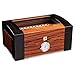 BTTNW Scatola Porta Sigari Sigaro humidor Cedro Scatola di immagazzinaggio Legno igrometro umidificatore Fumo di Sigaro Accessori Regalo Adatto per Regali di Sigari