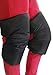 Produktbild Unisex Knieschoner, Entendaunen, weiß Kneepad Winter Super Warm Thermo Wasserdicht Sturmfeuerzeug/kalt schützt Unterstützung Knie verstellbar Gurt Bandage für Motorrad Fahrrad Ski snowboard-noir