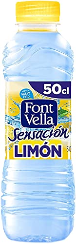 Font Vella Sensación, Agua carbonatada (Limón) - 500 ml.