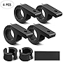 Nilight - 90028D 4PCS LED Light Bar Horizontal Bar Clamp Mounting Kit Fit on 0.75' 1' 1.25' Bull Bars Roof Racks Roll Cages for ATV UTV and Trucks, 2 Years Warranty