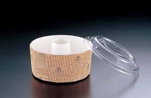 天満紙器 スモール蓋付シフォン ロイヤルクレスト柄 SC-836A 8-1093-0301