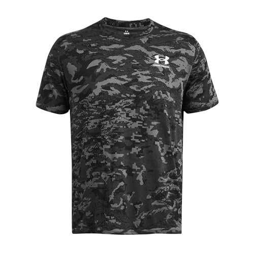 Image of Under Armour Men's ABC Camo Short-Sleeve T-Shirt | Super soft cotton /polyester mix. With camo pattern, crew neck and logo on the left chest.