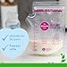 Dapple Breast Milk Storage Bags with East Pour Spout, Leakproof Double Zipper, BPA-Free, Pre-Sterilized, Temperature Sensor, Freezer-Safe, Pump Directly Into Bag, 8oz, 50ct