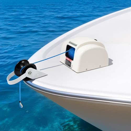 Electric Anchor Winch para barcos, 45lbs, 12V con control remoto miniatura 1