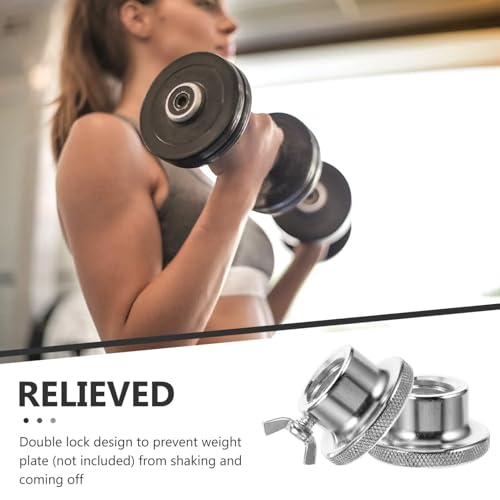 Gargantilha haltere grampos de barra para tampa de parafuso substituição porca sextavada trava dupla