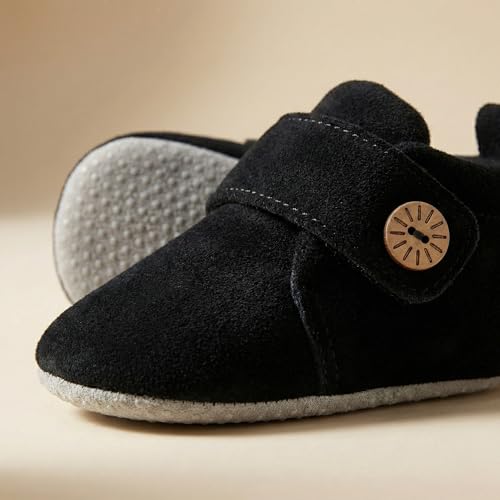 Image of Baby Shoes for Boys & Girls | Baby Boys Shoes | Soft Sole Shoes | Lightweight Breathable Baby Booties | Newborn Shoes (3-12 Months)