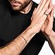 Thomas Sabo Herren Venezia-Armband, 925er Sterlingsilber geschwärzt, Länge 17,5 cm, A2086-637-21-L17,5