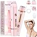 Rasoio Elettrico Donna,2 in 1 Rasoio Donna Elettrico,Epilatore Elettrico Donna,Rasoio Elettrico Donna Parti Intime,con Display LED,Uso Bagnato e Asciutto,IPX7,per Bikini Ascelle Gambe Braccia E Viso immagine
