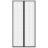 Generico Tende Antimosche 2 pz per Porte con Magneti Nere 220x100 cm,Casa e Giardino,Arredo,Trattamenti per finestre,Rete per zanzare,Nero,0.54 kg,314687