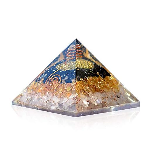 Orgonite Crystal Pyramid - Triple Health Protection