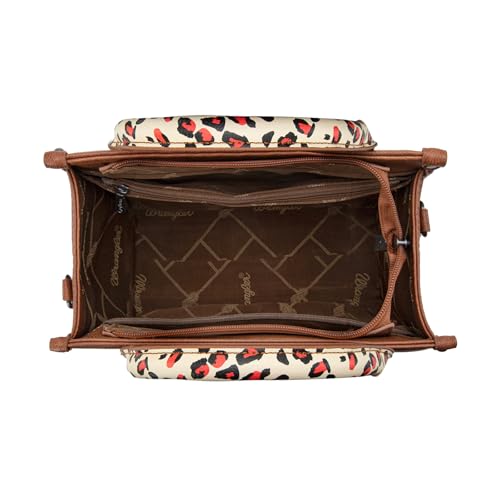 Image of Wrangler Tote Bag for Women, Western Purse, Top Handle Handbag with Aztec Crossbody Strap, Medium Zipper Purse