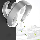 TZUFA 14″ Bladeless Wall Fan With Remote/Timer, 26W Ultra-Quiet Air Circulator Fan, Wall Mounted Leafless Fan/Table Fan, For Home Living Room Office