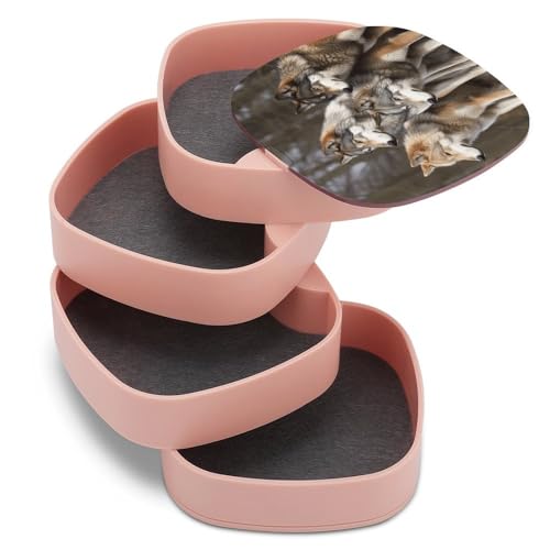 Boîte à bijoux cuir pour boucles d'oreilles, bagues et bracelets