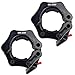 PROTONE Abrazaderas de barra olímpica de 2 "/ 5 cm para adaptarse al cuello de barra de 28 mm - con función de liberación rápida - negro