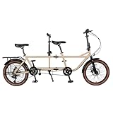 ★ Design del sedile familiare a due posti: ideale per due motociclisti, questa bici pieghevole offre un'esclusiva configurazione a due posti con un bambino piccolo nella parte posteriore, rendendola perfetta per famiglie, coppie o amici che vogliono pedalare insieme.