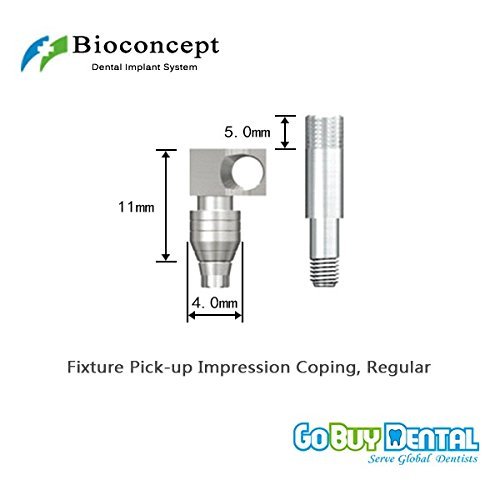BV Tapered Bone Level Regular Fixture Pick-up Impression Coping D4.0 L11