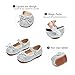 GINFIVE Toddler Girls Dress Shoes Little Girls Mary Janes Ballerina Flats Silve Shoes Toddler 12