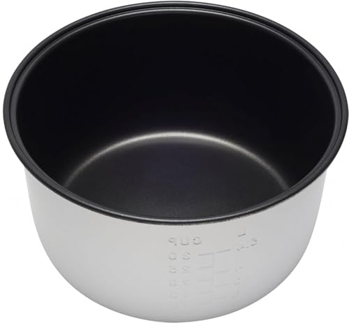 Image of Replacement Nonstick Inner Pot for Tartle Kitchen Commercial Rice Cooker ONLY - Measurement Lines Insert - Pot Only, NOT Compatible with Other Brands