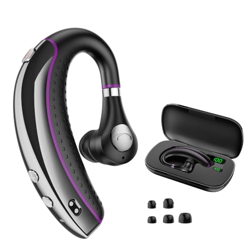 DECHOYECHO Bluetooth Headset,Bluetooth Earpiece, Single Ear Bluetooth Earbud, 90-Day Standby