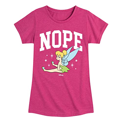 T-shirt Fée Clochette Disney pour filles - Haut graphique en coton à manches courtes