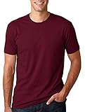 Next Level Premium Fit Extreme Soft Rib Knit Jersey T-Shirt, Maroon, X-Large