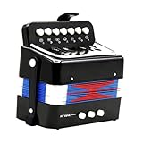 WEKADRIN Accordéon Garçon Fille Abs Léger et Portable Musical Éducatif pour Débutants Garçons Filles Instrument Musique et Sûr Cadeau Amusant pour Garçon Fille