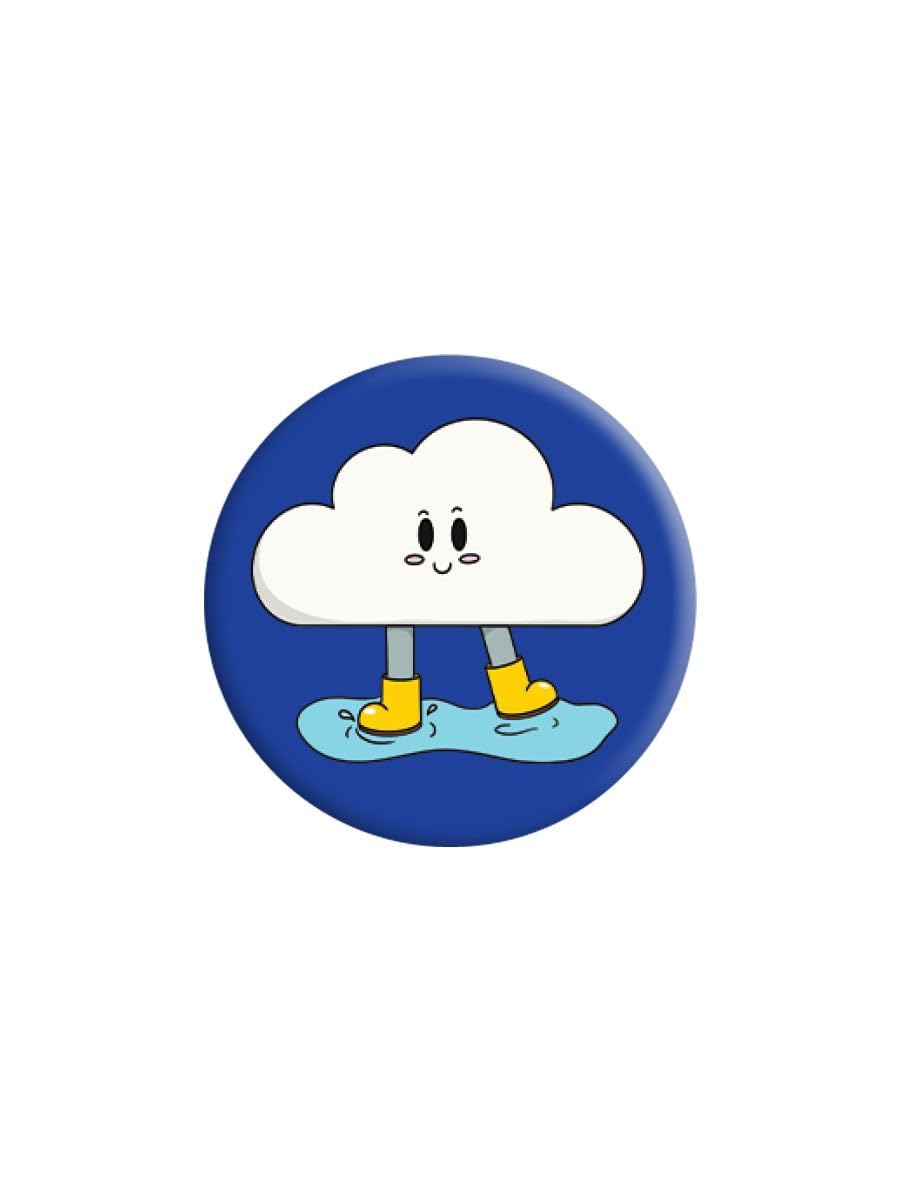 Grindstore Unisex Nc Happy Cloud Badge