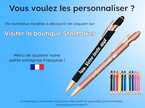 StarMaker Stylo gravé Connasse - Cadeau Drôle pour Collègue ou Amie - Stylo Tactile Rose Gold, Humour Bureau, Secret Santa – vue 3