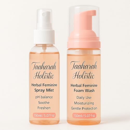 Luxury Plant-Based Feminine Spray and Wash Set – Intimate Care for Women, Daily Hygiene Solution for Sensitive Areas, pH Balancing and Refreshing Comfort, 5.07 fl oz