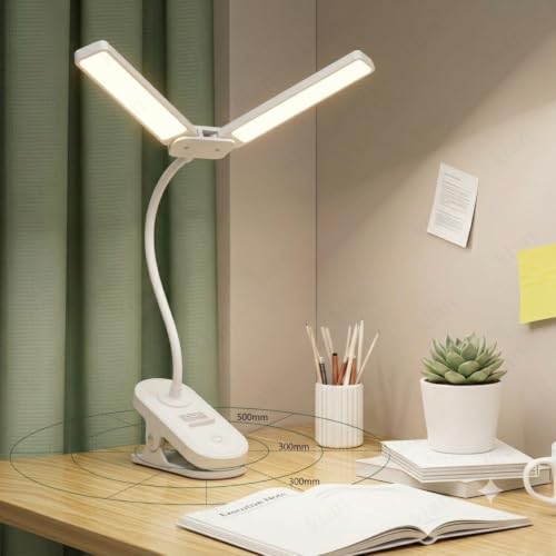 Image of Kian 3-in-1 LED Desk Lamp with Pen & Phone Holder - USB Rechargeable Study Lamp with Touch Sensor, 3 Light Modes, Eye Protection & Warm White, Office & Home(Pack of 1) (Lamp 4)