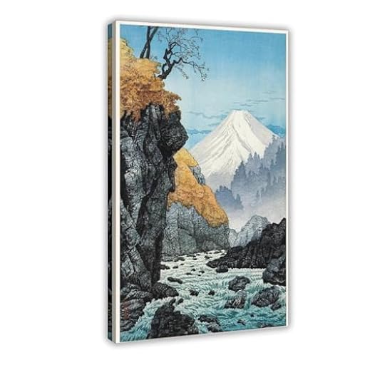 QOGDAF Pie del Monte Ashitaka - Póster japonés en lienzo para decoración de dormitorio, oficina, habitación, regalo, 50 x 75 cm | Ya disponible en tu tienda friki favorita! En mundofriki.es!