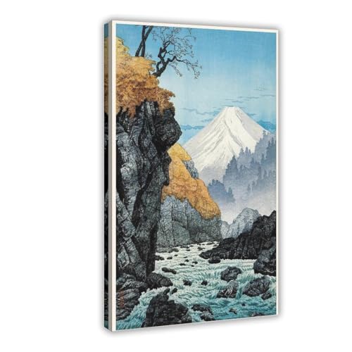 QOGDAF Pie del Monte Ashitaka - Póster japonés en lienzo para