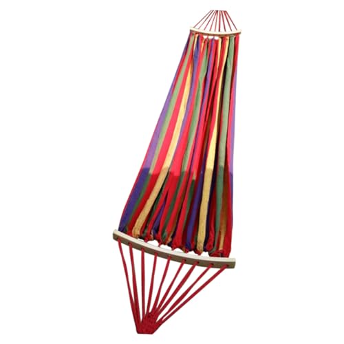 Hamac suspendu anti-basculement stable et lit de camping rouge
