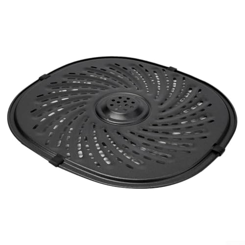 Hosrivae Sartén de repuesto para freidora de aire Power Xl Plus Gowise de 7 cuartos de galón, bandeja de acero sin carbono, 25,3 x 23,4 cm, patrón perforado seguro para lavavajillas para un flujo de